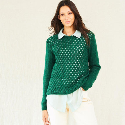 Stylecraft | Grace | Aran | 10017 Jumper Knitting Pattern - 10017