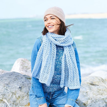 Stylecraft | Grace & Impressions | Aran | 10092 Scarf & Hat Knitting Pattern - 10092