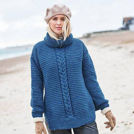 Stylecraft - Highland Heathers DK - 9863 Round & Polo Neck Sweaters - 9863