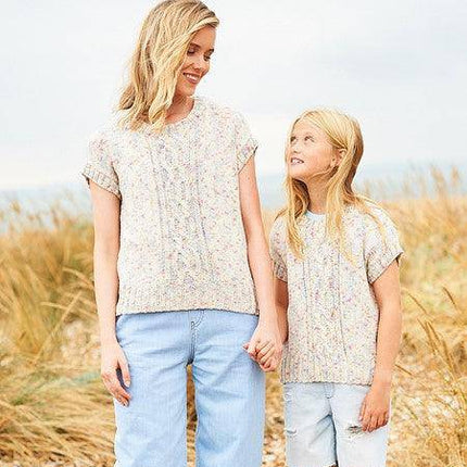 Stylecraft - Love You Aran - 9974 Ladies & Girls Jumper / Sweater & Tank Top Knitting Pattern - 190-9973-01