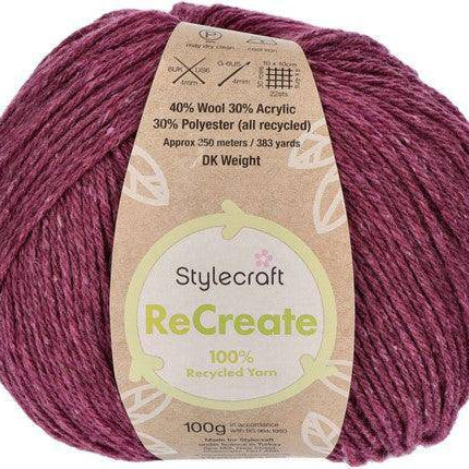 Stylecraft - ReCreate DK - Cherry -