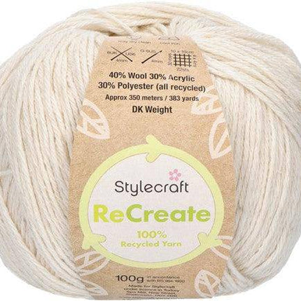 Stylecraft - ReCreate DK - Ecru -