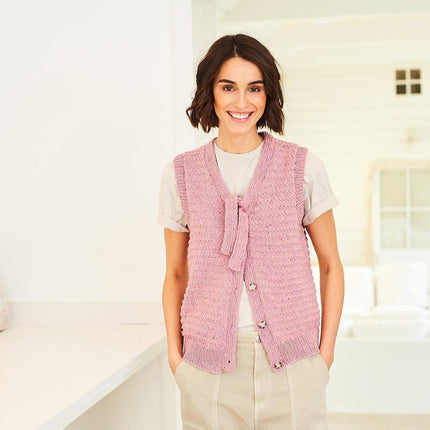 Stylecraft | ReCreate DK | Knitting Pattern 10062 | Cardigan & Waistcoat - 10062