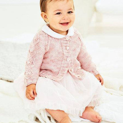 Stylecraft - Sweet Dreams DK - 9897 Baby Cardigan Knitting Pattern (0-3) -
