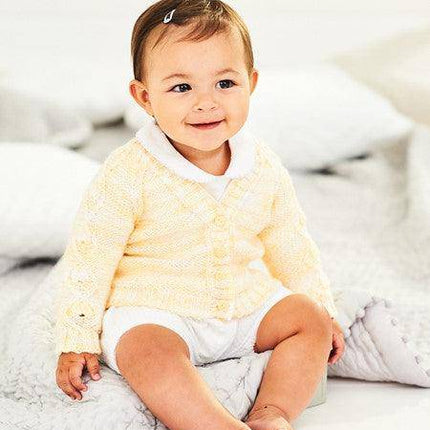 Stylecraft - Sweet Dreams DK - 9897 Baby Cardigan Knitting Pattern (0-3) -