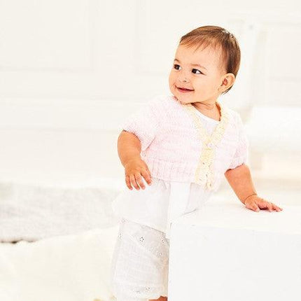 Stylecraft - Sweet Dreams DK - 9899 Baby Cardigan Knitting Pattern (0-3) -