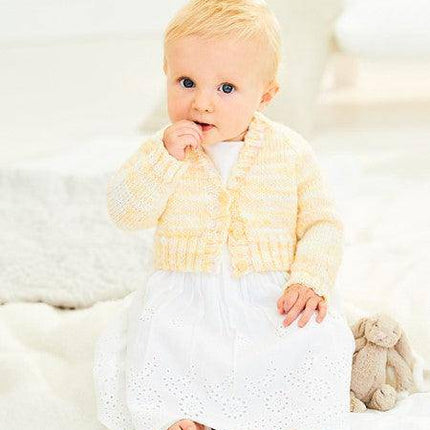 Stylecraft - Sweet Dreams DK - 9899 Baby Cardigan Knitting Pattern (0-3) -