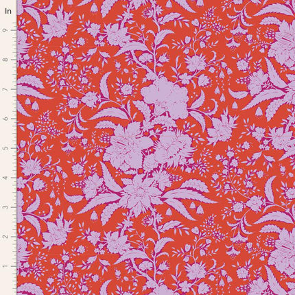 Tilda Bloomsville Fabric | Abloom | Tomato - 110079