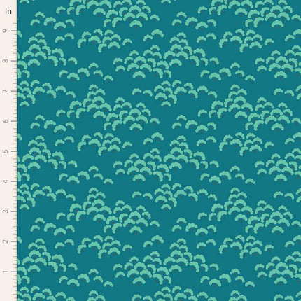 Tilda Bloomsville Fabric | Cottonbloom | Petrol - TD100513