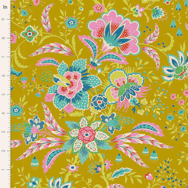 Tilda Bloomsville Fabric | Late Bloomer | Corn - TD100520