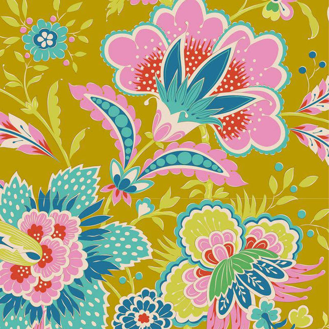 Tilda Bloomsville Fabric | Late Bloomer | Corn - TD100520