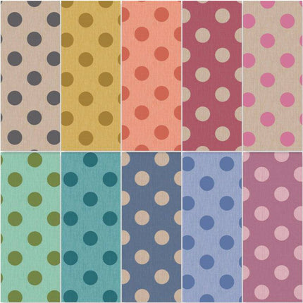 Tilda Chambray Dots - Fat Quarter Pack (10) -