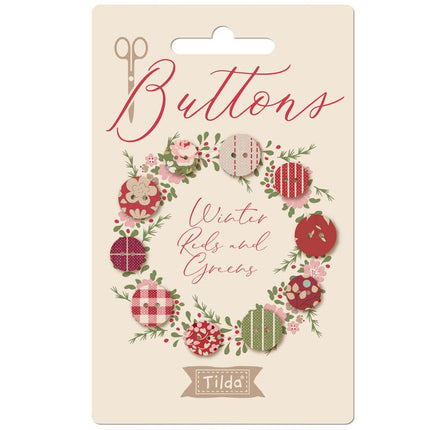 Tilda Creating Memories Fabric | 11mm Buttons | All Four Seasons (4 x 10) -