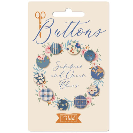 Tilda Creating Memories Fabric | 11mm Buttons | All Four Seasons (4 x 10) -