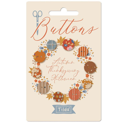 Tilda Creating Memories Fabric | 11mm Buttons | Autumn (10) - 400064