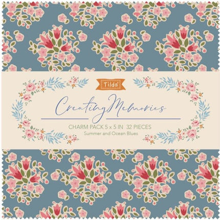Tilda Creating Memories Fabric | 5'' Charm Pack | All Four Seasons (4 X 32) -