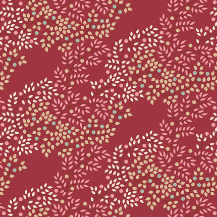Tilda Creating Memories Fabric | Berrytangle | Burgundy - 130147