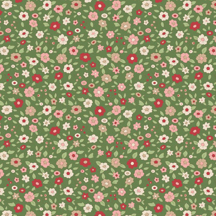 Tilda Creating Memories Fabric | Evie | Green - 130145