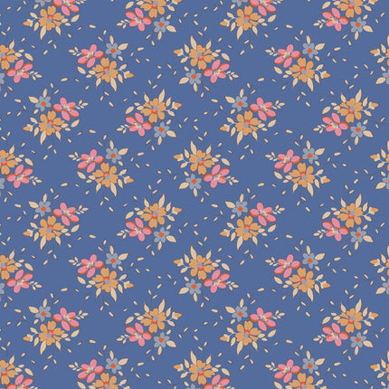 Tilda Creating Memories Fabric | Frida | Blue - 130132