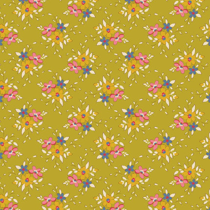 Tilda Creating Memories Fabric | Frida | Lime - 130119