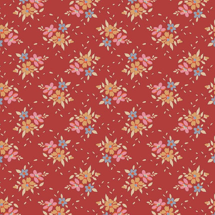 Tilda Creating Memories Fabric | Frida | Red - 130150