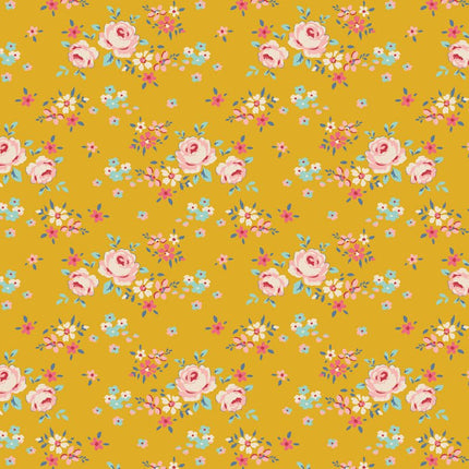 Tilda Creating Memories Fabric | Gracie | Yellow - 130117