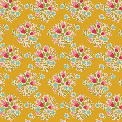 Tilda Creating Memories Fabric | Lulu | Yellow - 130123