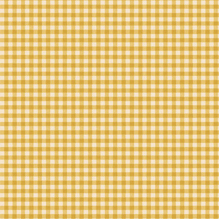 Tilda Creating Memories Fabric | Woven Gingham | Yellow - 160065