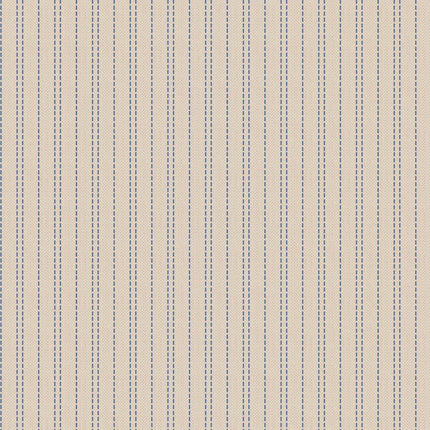 Tilda Creating Memories Fabric | Woven Seamstripe | Blue - 160069
