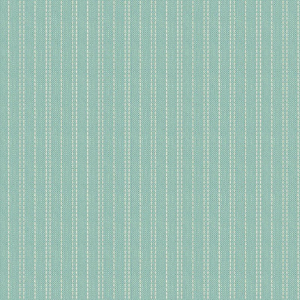 Tilda Creating Memories Fabric | Woven Seamstripe | Tea - 160060