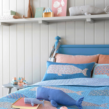 Tilda Creating Memories | Whale Pillow Kit | Light Blue Stripe -
