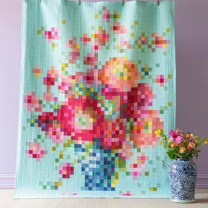 Tilda Fabric | Embroidery Flower Vase | Quilt Kit -
