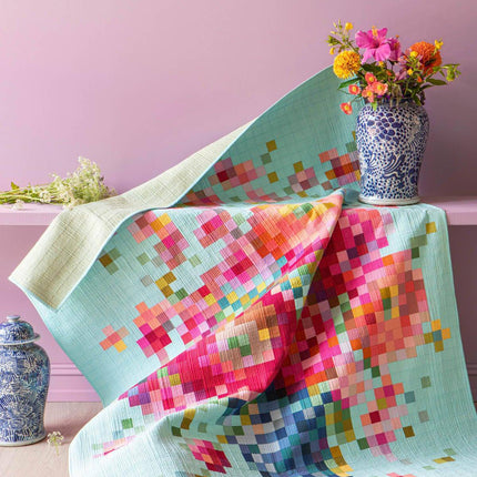 Tilda Fabric | Embroidery Flower Vase | Quilt Kit -
