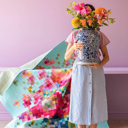 Tilda Fabric | Embroidery Flower Vase | Quilt Kit -