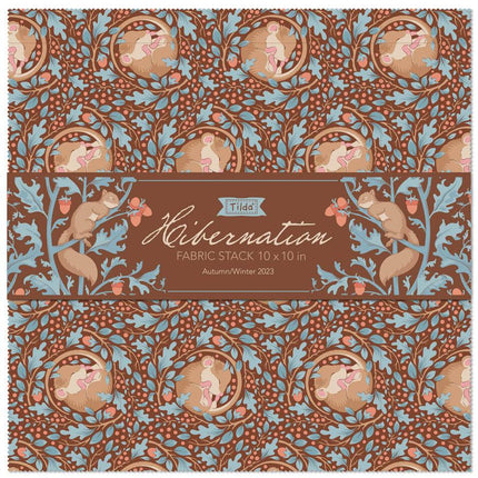 Tilda Hibernation Fabric | 10'' Layer Cake / Stack Pack (40) -