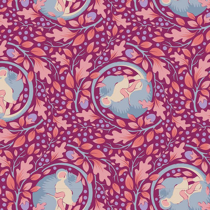 Tilda Hibernation Fabric | Fat Quarter Pack | Hibiscus / Mulberry (5) -