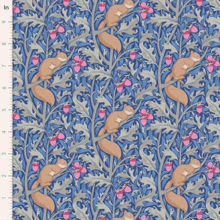 Tilda Hibernation Fabric | Squirrel Dream | Blue -