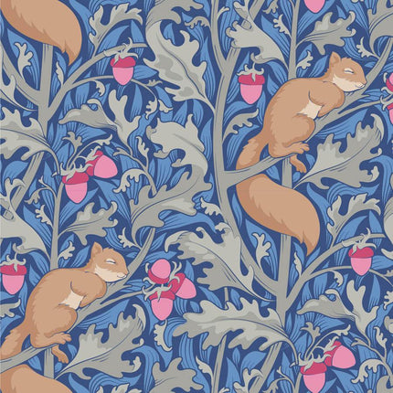 Tilda Hibernation Fabric | Squirrel Dream | Blue -