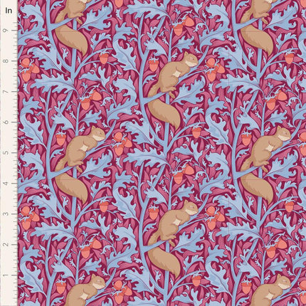 Tilda Hibernation Fabric | Squirrel Dream | Hibiscus -