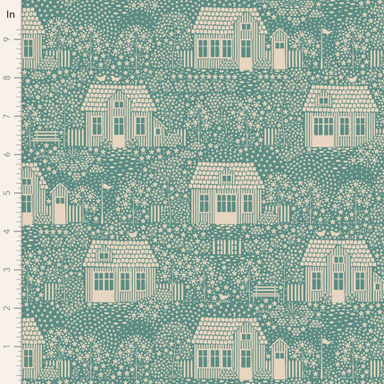 Tilda Hometown - My Neighbourhood - Teal -