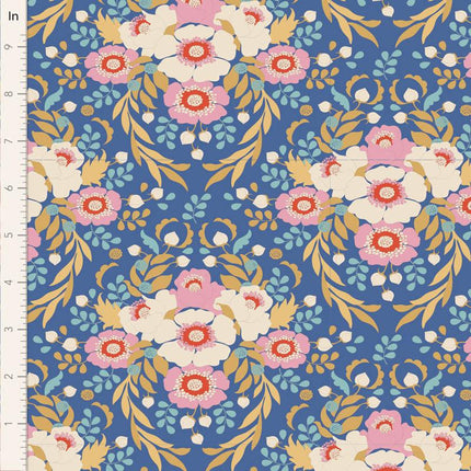 Tilda Jubilee Fabric | Anemone | Blue - TD100551