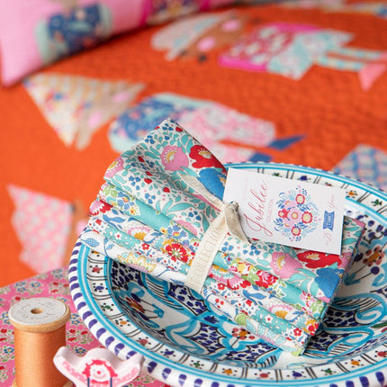 Tilda Jubilee Fabric | Birthday Party Quilt Kit | Rust -