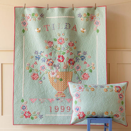 Tilda Jubilee Fabric | Birthday Pillow Kit | Sage -
