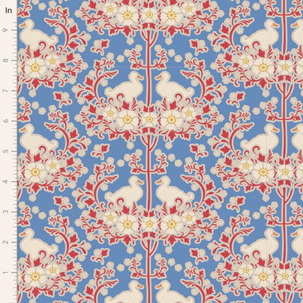 Tilda Jubilee Fabric | Duck Nest | Blue - TD100555