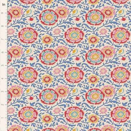 Tilda Jubilee Fabric | Elodie | Blue - TD100560