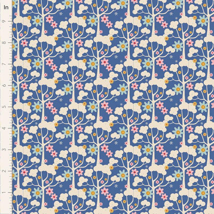 Tilda Jubilee Fabric | Wildgarden | Blue - TD100552