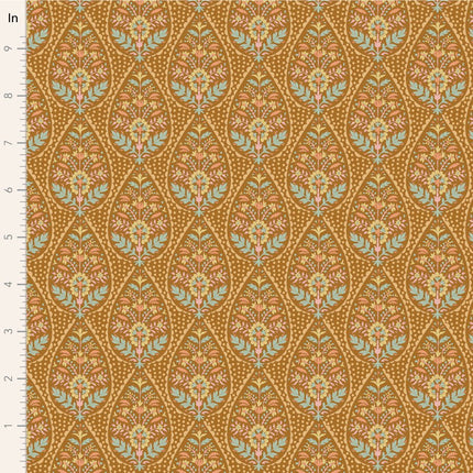 Tilda Sanctuary Fabric | Adina | Ochre | Pre Order October - TD100566