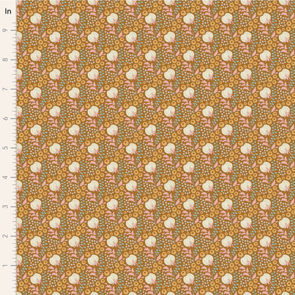 Tilda Sanctuary Fabric | Cottonfield | Ochre | Pre Order October - TD100569