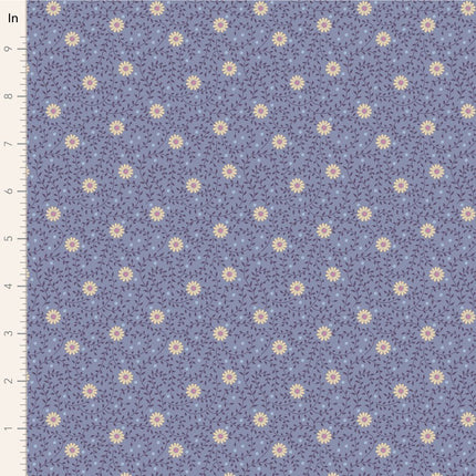 Tilda Sanctuary Fabric | Daisydream | Pitch Blue | Pre Order October - TD100573
