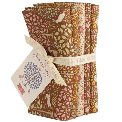 Tilda Sanctuary Fabric | METRE Pack | Caramel / Ochre (5) | Pre Order October - 